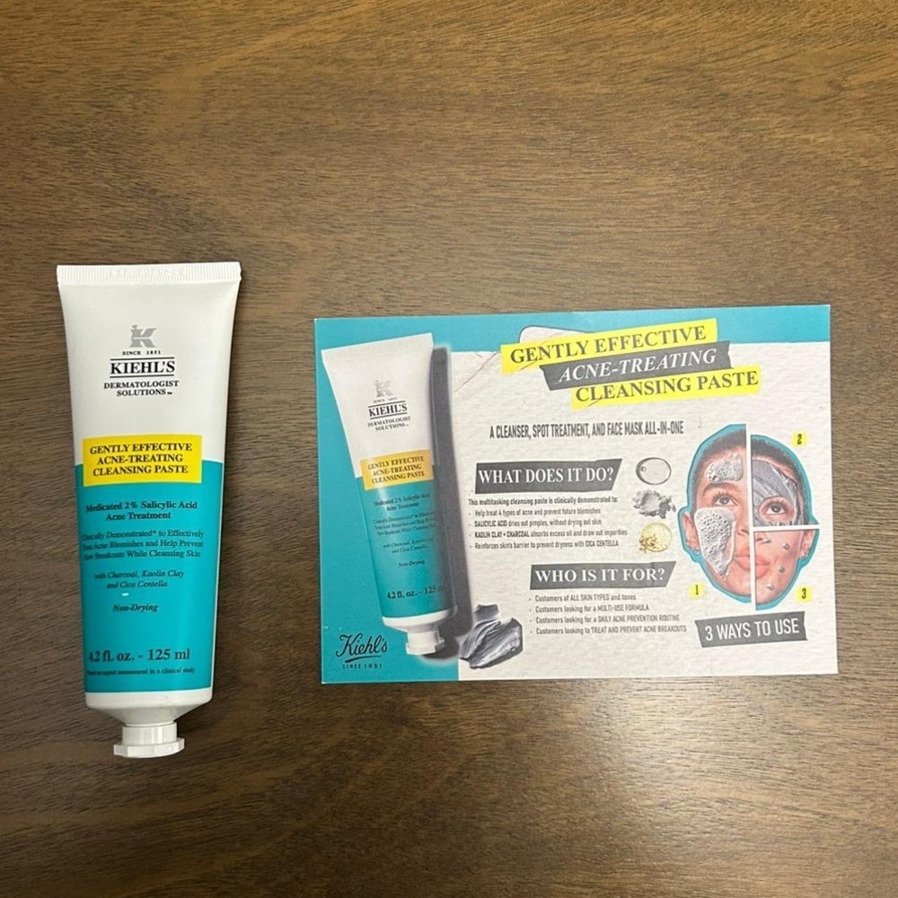 Kiehl’s Gently Effective Acne Treating‎ Cleansing Paste - NWOB - 4.2 Oz - Picture 3 of 10